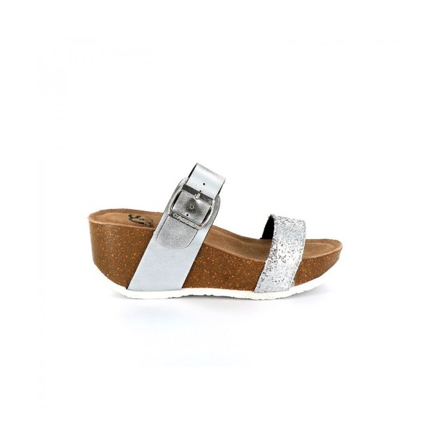 Cassis Côte D'azur Mule compensée FRIMOUSSE Marine - Chaussures Mules Femme Cassis Côte D'azur Mule compensée FRIMOUSSE Marine - Chaussures Mules Femme