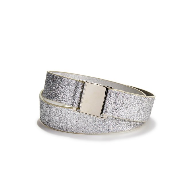 Glitter belt , silver-coloured, La Redoute Collections | La Redoute