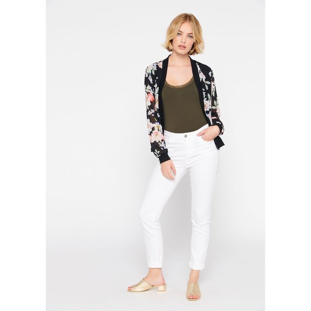 Bomber imprimé fleuri noir Lolaliza | La Redoute