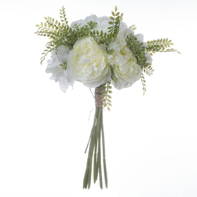 Bouquet De Fleurs Blanches D20xh35cm