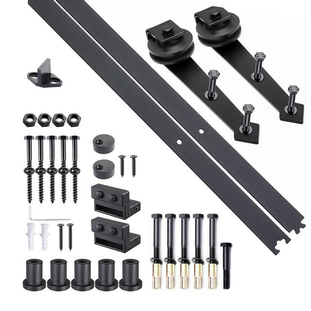 Kit de porte coulissante porte épaisseur 35-45 mm acier ...