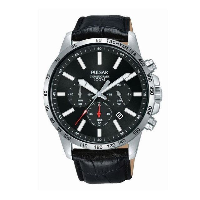 Montre Homme Sport En Cuir Noir Noir Pulsar La Redoute