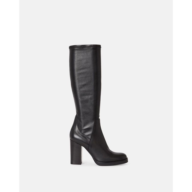 bottes noires cuir minelli bottes noires cuir minelli