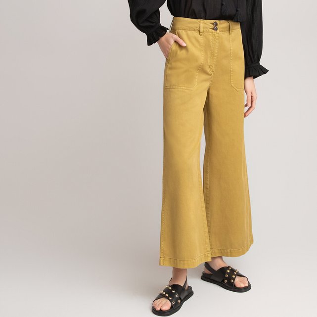 Les umes Womens Loose Linen Cotton Wide Leg Long Pants Plus Size Casual Trousers