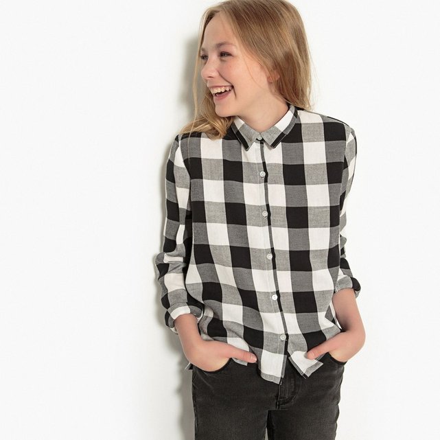 Blouse, chemisier fille - Vêtements enfant 3-16 ans | La Redoute Chemise à carreaux 10-16 ans La Redoute Collections