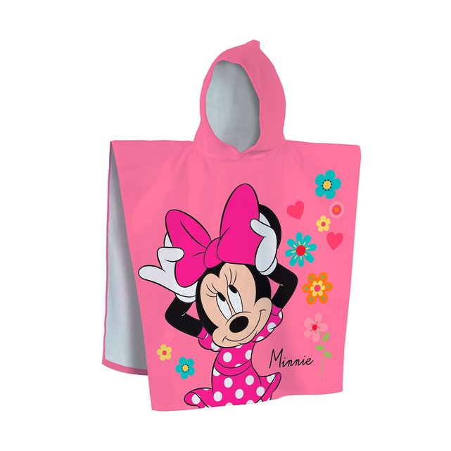 Cape de bain minnie 100% coton 320gr /m2 rose Minnie Mouse ...