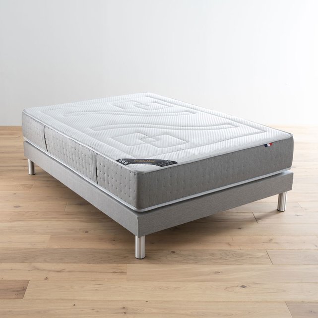 Matelas Ressorts Ensaches Grand Confort Ferme 7 Z Blanc Gris Reverie Premium La Redoute