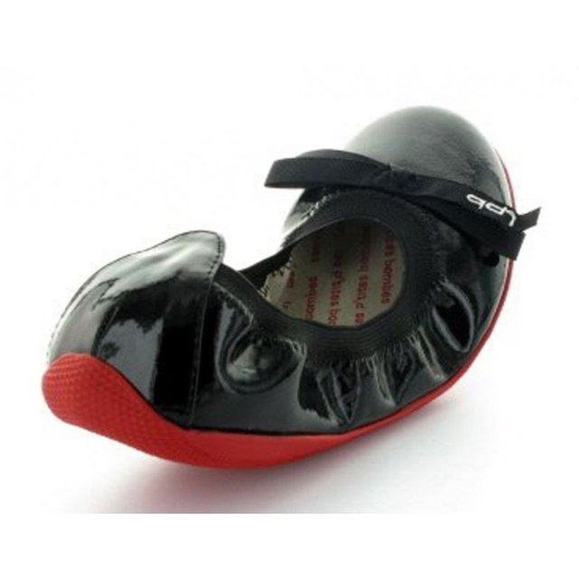 R Noir Les P'tites WOMAN Ballerine LPB Vernis Ella Bombes gYxUz