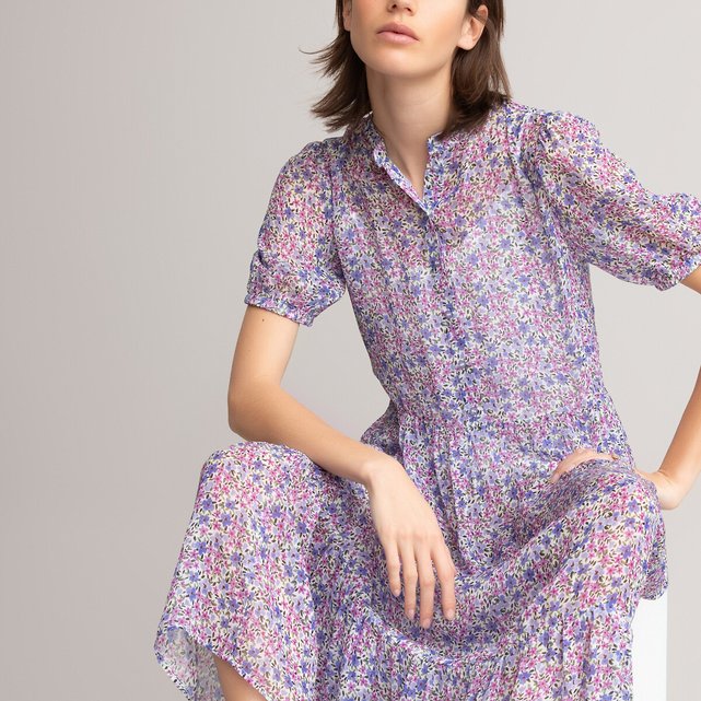 tiered midaxi dress
