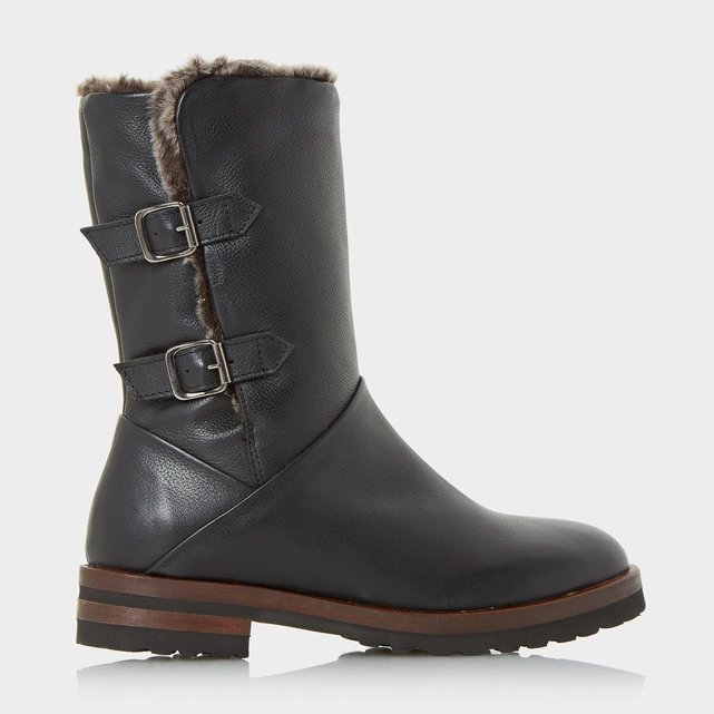bottes mi mollet plates
