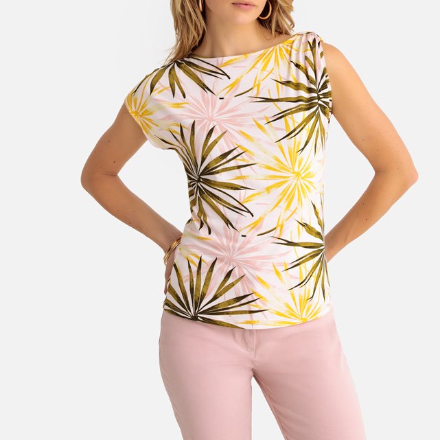 T-shirt de cavas, gola redonda  ANNE WEYBURN image 0