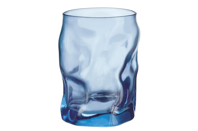 Lot De 6 Verres Bormioli Rocco Slot Bleu - Fabriqué En Italie | Lavable Lave-Vaisselle