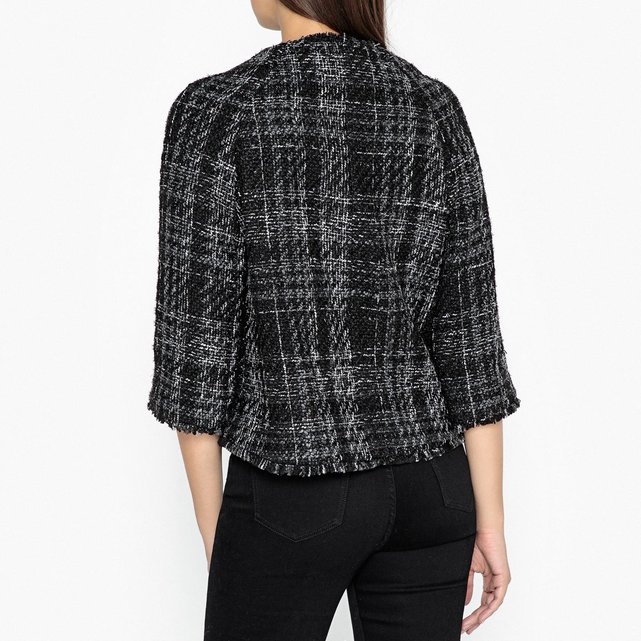 Veste courte, esprit couture, zippée gris Gerard Darel | La Veste courte, esprit couture, zippée gris Gerard Darel | La