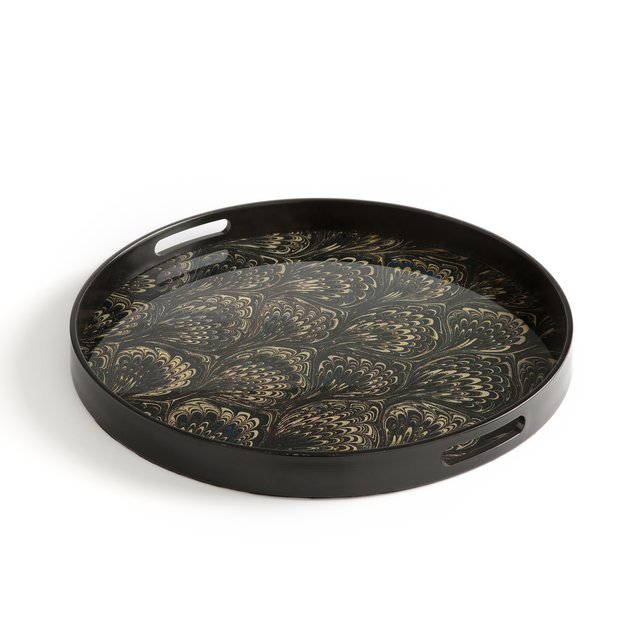 Makana Round Glass Tray