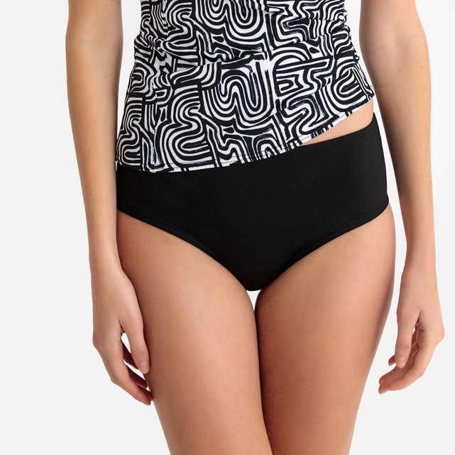 Culotte De Maillot De Bain Effet Ventre Plat Noir Anne Weyburn La