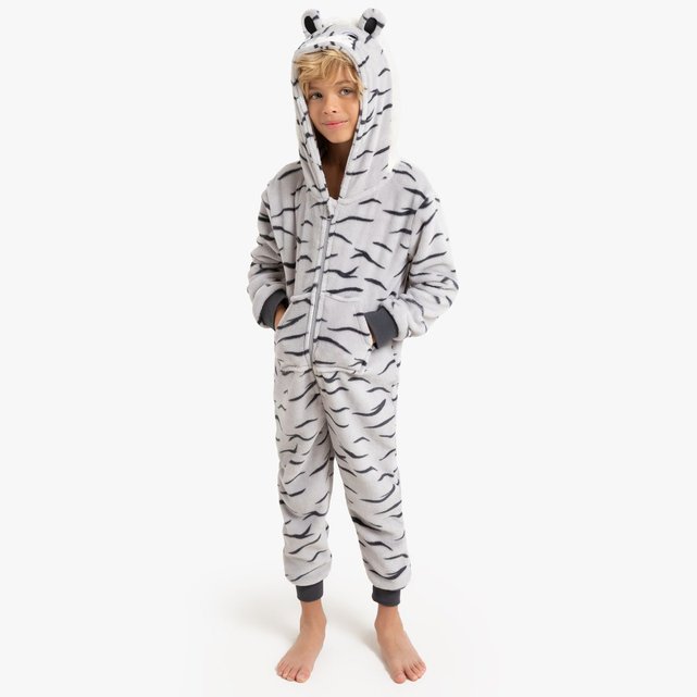 Combinaison pyjama tigre 3 - 12 ans gris La Redoute ...