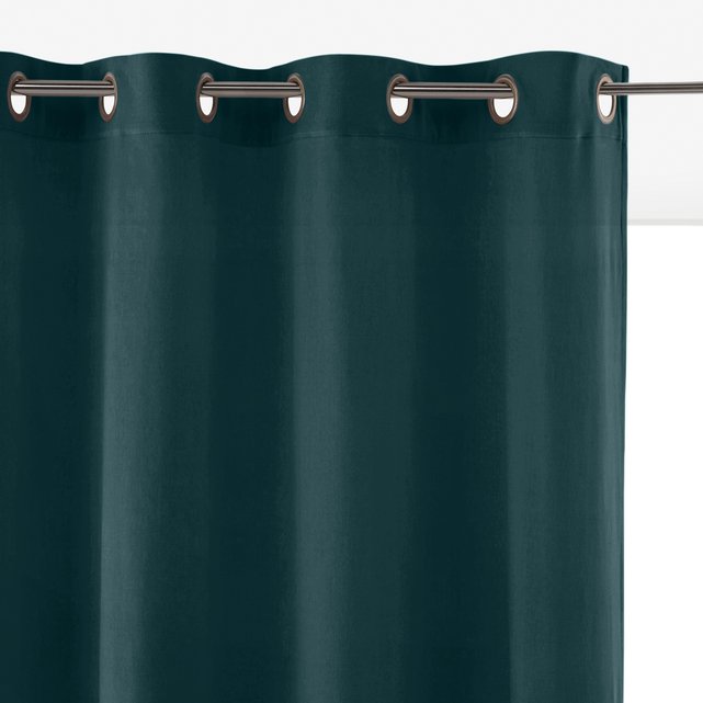 Velvet Single Eyelet Curtain La Redoute Interieurs La Redoute