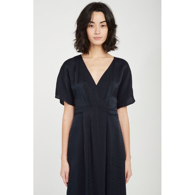 Robe Longue Manches Kimono Bleu Naf Naf La Redoute