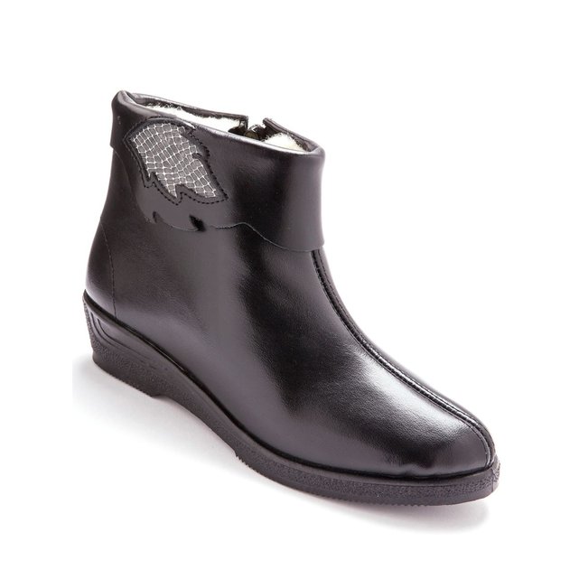 bottines laine et cuir bottines laine et cuir