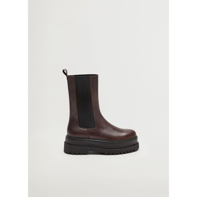 mango bottes hautes cuir