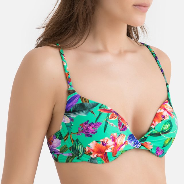 floral swimsuit top
