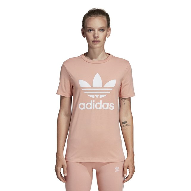 tee shirt adidas rose et noir