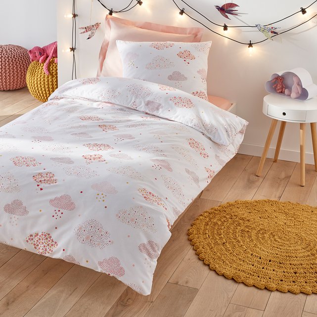 Housse De Couette Coton Ninon La Redoute Interieurs Imprimé Rose La