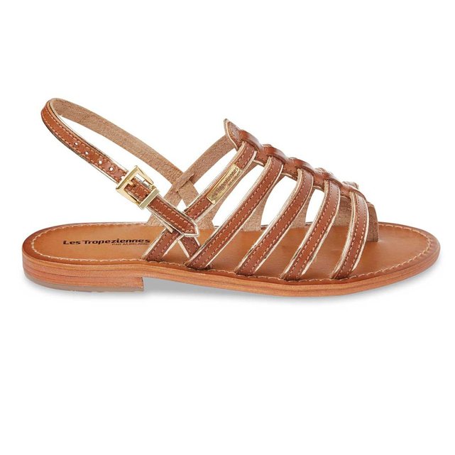Sandales cuir entre-doigts herbier tan/or Les Tropeziennes Par M Belarbi La Redoute Sandales cuir entre-doigts herbier tan/or Les Tropeziennes Par M Belarbi La Redoute