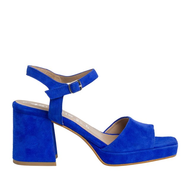 Royal blue open deals toe heels