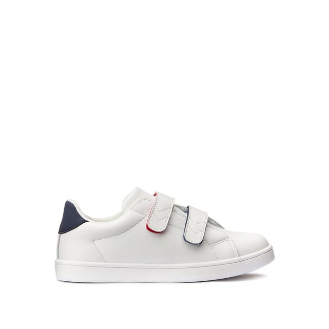 kids white leather trainers