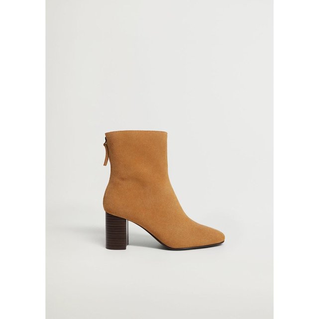 bottines marron mango