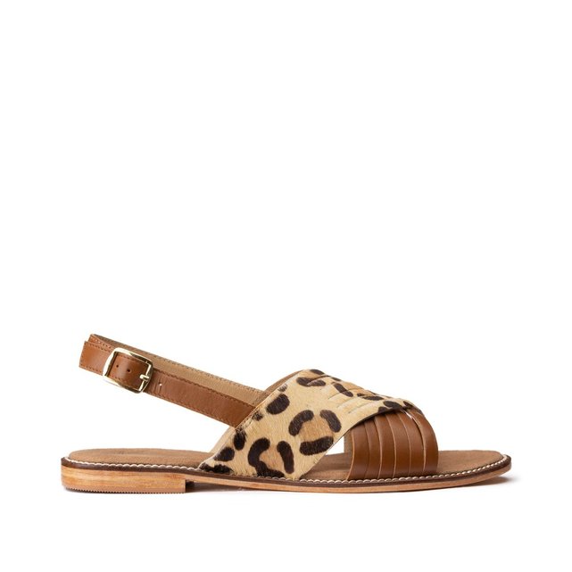 sandale tropezienne leopard