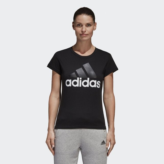 La T Slim B45786 Performance Shirt Noir Adidas Essentials Linear rrAxW6nR7