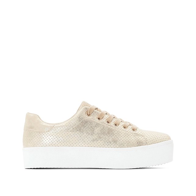 leather flatform trainers