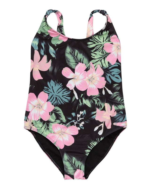 Maillot De Bain Roxy Desert Rider Pour Fille - Synthétique, Col Rond | Lot D'1 Pièce