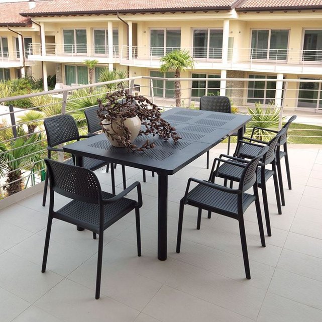 Ensemble De Jardin Levante Bora Anthracite 100x160220 Par