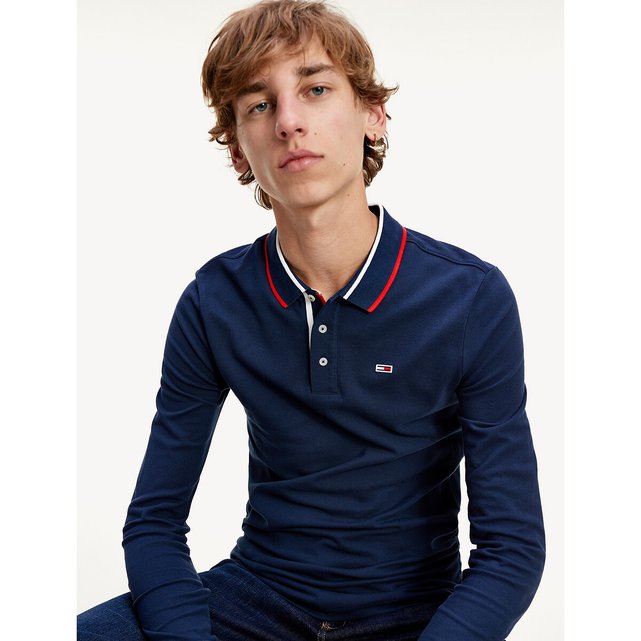 tommy jeans polo long sleeve