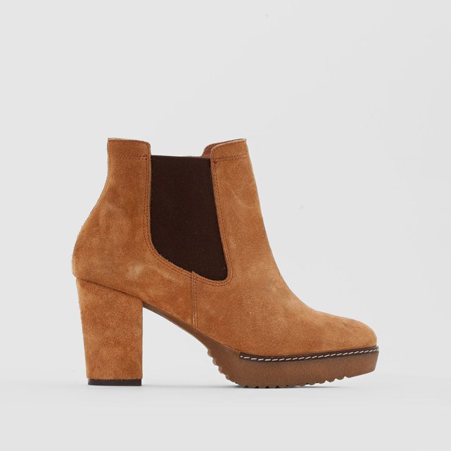 45 38 Castaluna Boots Cuir Redoute La Large De Pied Croûte Camel qYYwS7H