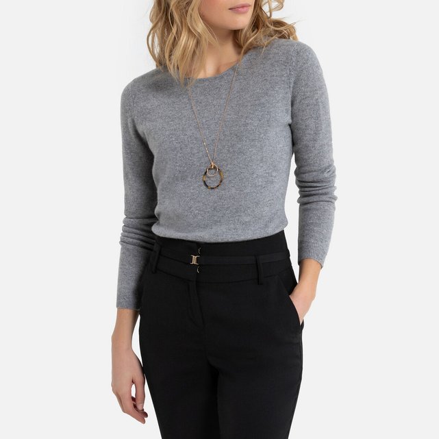 Pull col rond, pur cachemire Anne Weyburn | La Redoute