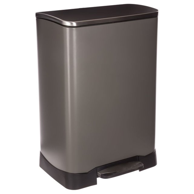 Poubelle rectangulaire - 50 l gris foncé Atmosphera | La ...