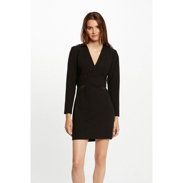 Robe noire ajustée deals
