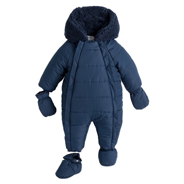 Baby Boys Pramsuit Snowsuit Winter Coat Warm Hooded NB-12m Boutique BNWT RRP £30 