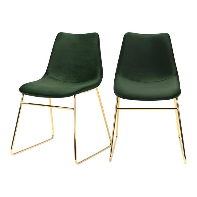Chaise Gaspard en velours (lot de 2) Chaise Gaspard en velours (lot de 2)