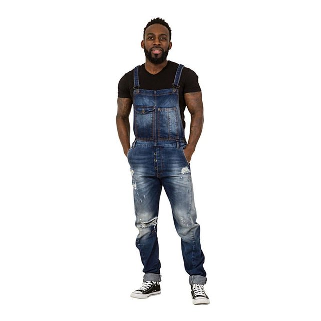 Salopette en jean bleu Uskees | La Redoute
