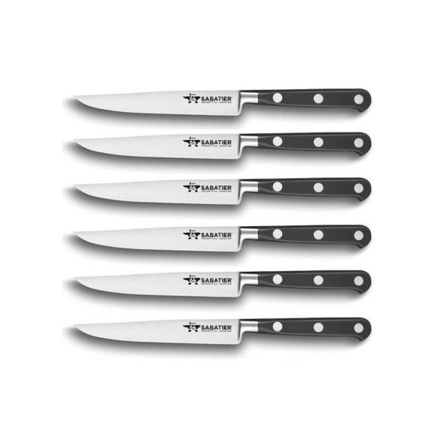 Laguiole - Set de 6 couteaux à steak argent Psyché