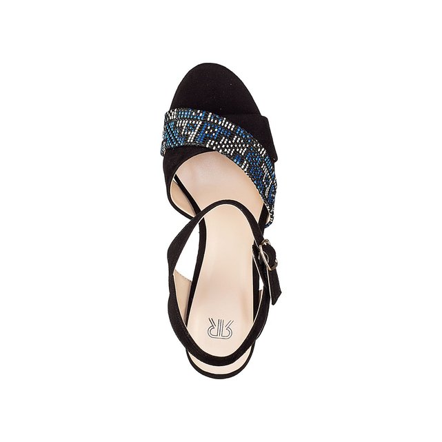 La ethnique Sandales Redoute imprimé talon Collections rTwqrBSp