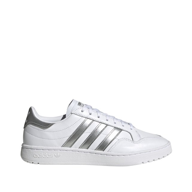Modern court leather trainers , white/silver-coloured, Adidas Originals ...