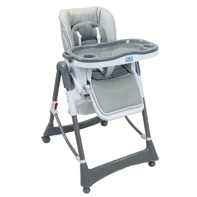 Chaise Haute Bebe Pliable Reglable Hauteur Dossier Et Tablette Ptit Monsieur Bebe La Redoute