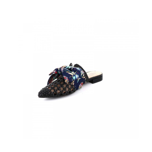 mule espadrille compensée