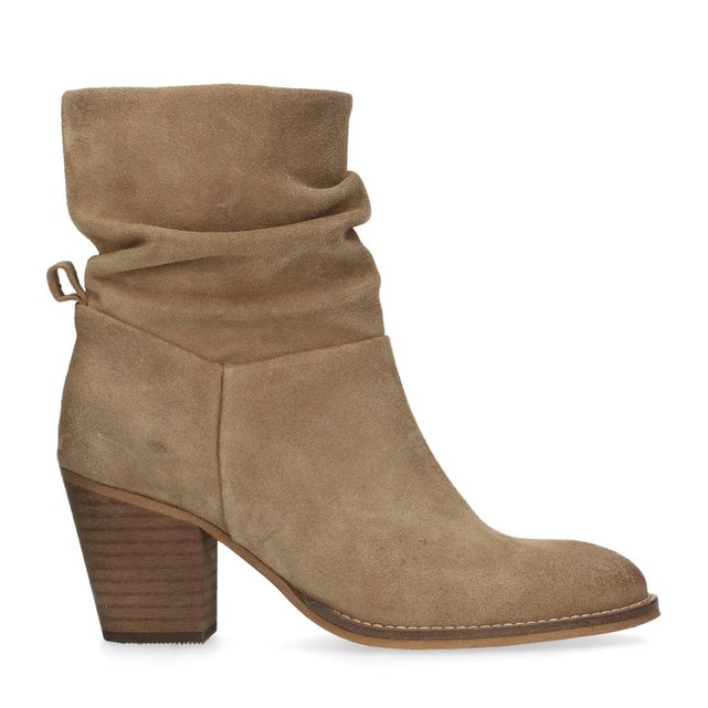 bottines nubuck femme camel